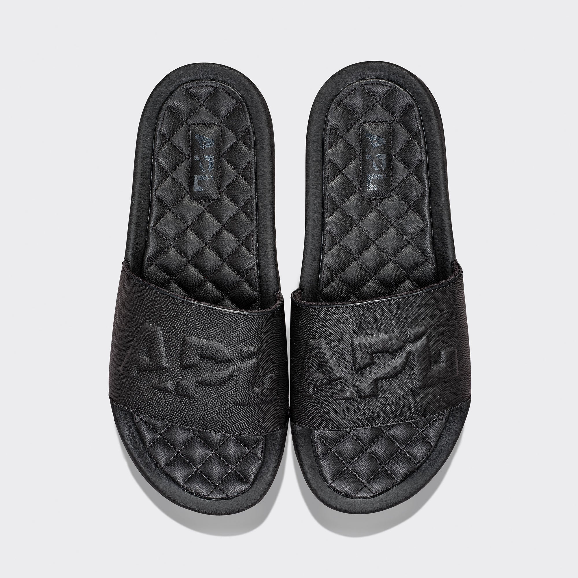 Men's Lusso Logo Slide Black